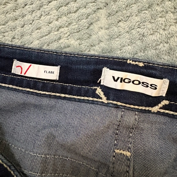 Vigoss Dark Blue Flare Jeans - Picture 3 of 9